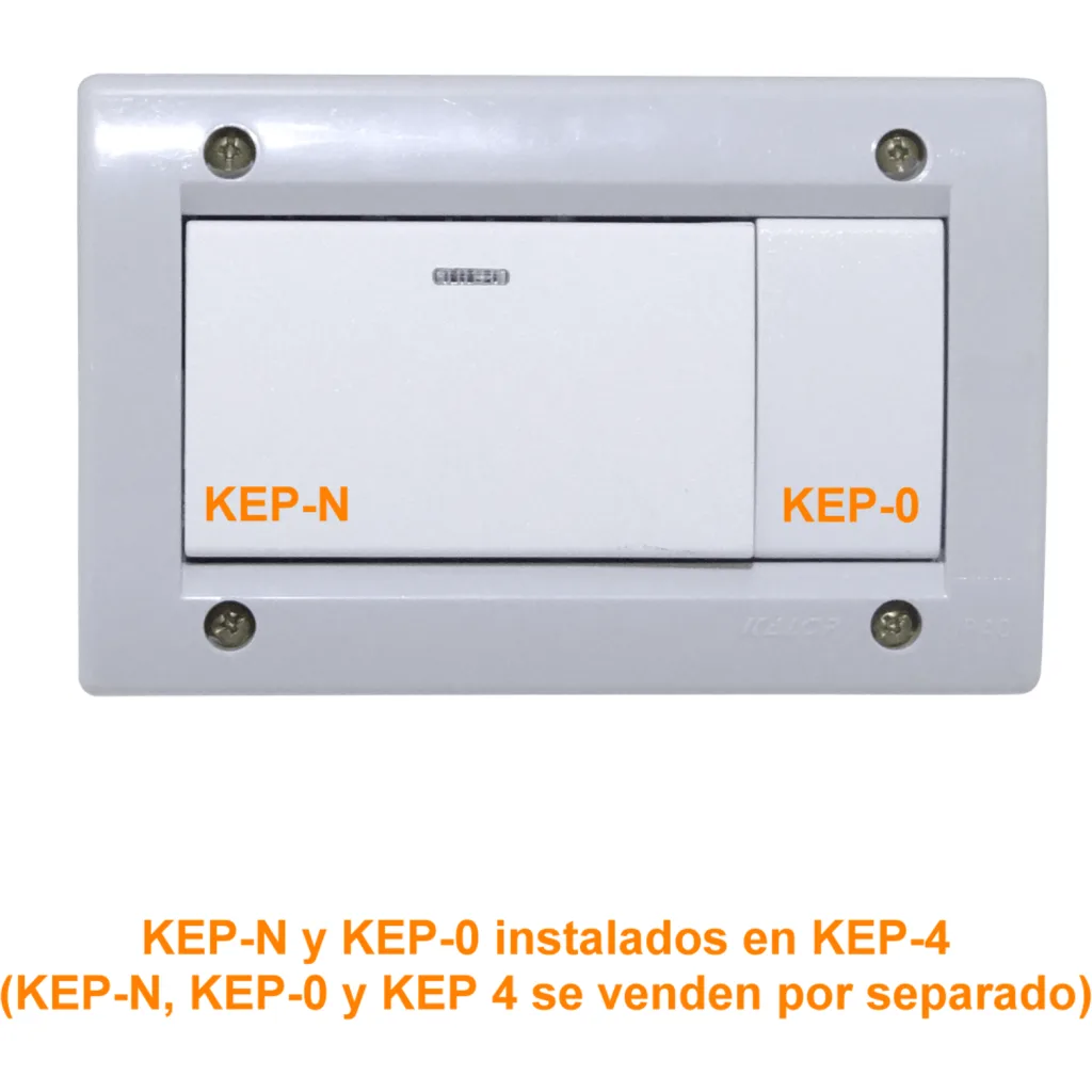 Imagen 3 de KALOP Blanco Teclon 2pin 9/12 Interruptor 16A 250V req/KEP-A KT40123