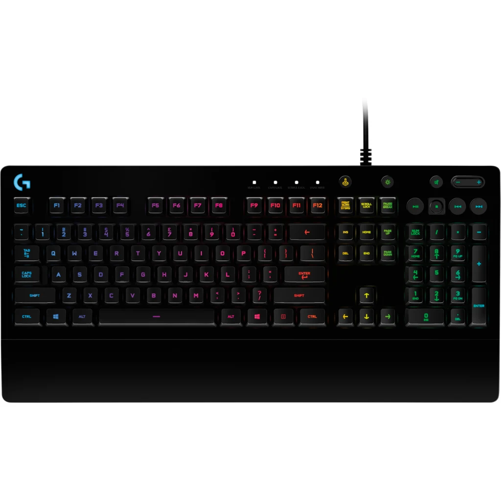 Teclado Gamer Alámbrico Logitech G213 Prodigy RGB Español USB Antiderrame Negro