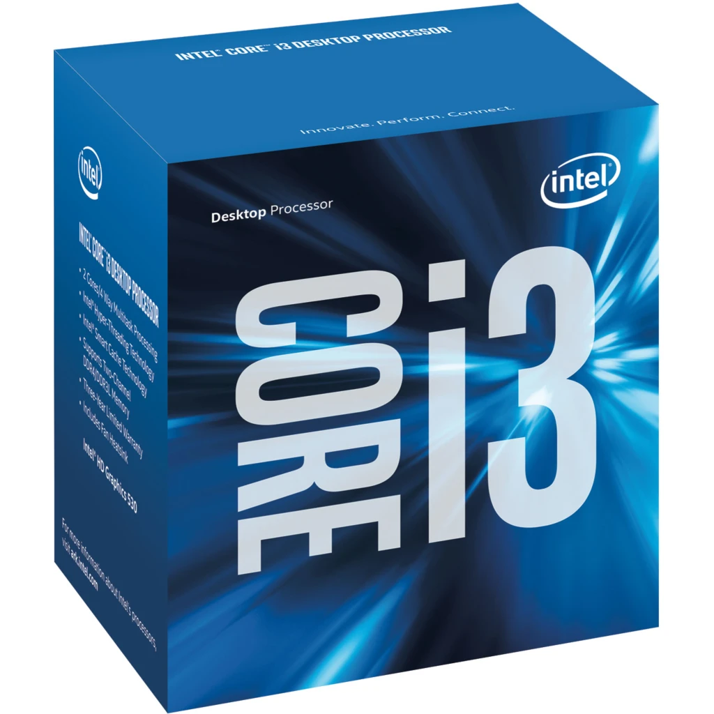 CPU Intel® Core I3-6100 6Gth 3.70GHz Frec. Básica 3MB 2 Núcleos LGA1151 c/Grf, Sin Disipador  (Reacondicionado)