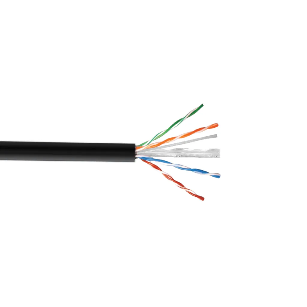 Cable de Red Linkchip CAT6 PE 0,50mm sim Exterior Cable UTP Cobre Unif 305 Negro
