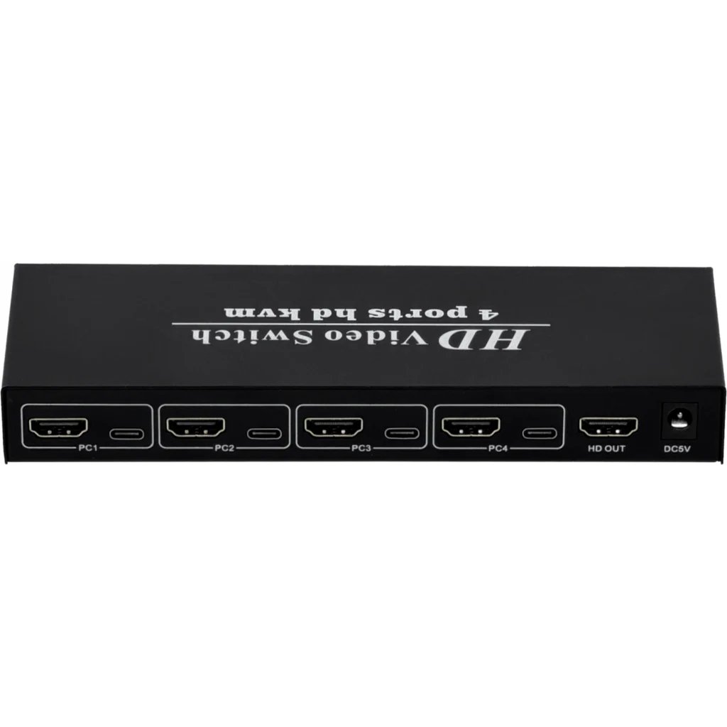 Imagen 5 de KVM 4-HDMI-USB incluye-cables 2-USB2.0-AH inc-5V/2A