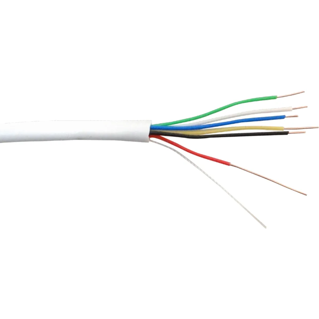 Imagen 1 de 100mt 6C Alambre 24AWG Telefonico 3-Pares Redondo Aleacion CCA 6x0,5mm
