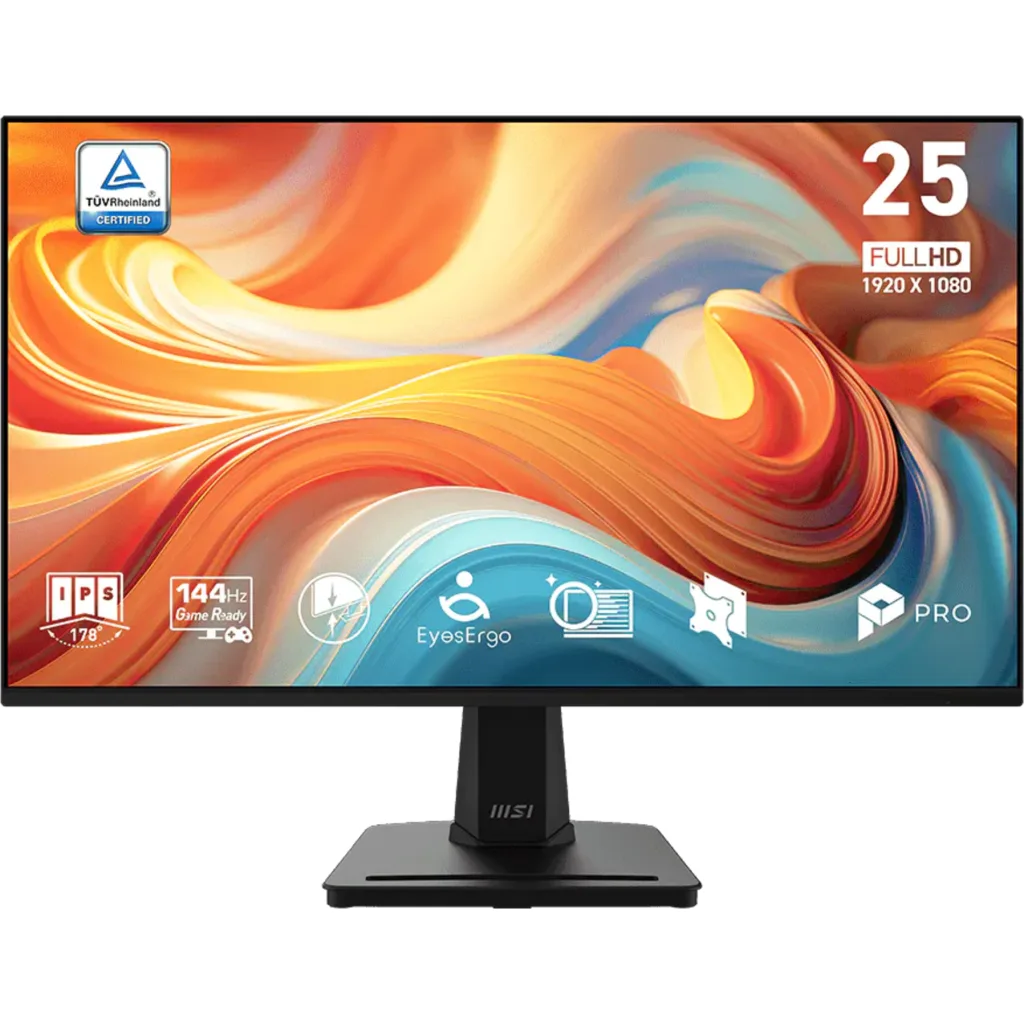 Imagen 1 de Monitor MSI PRO MP251 E14L 24.5" FHD IPS 144Hz HDMI VGA 4ms (GtG) AMD FreeSync