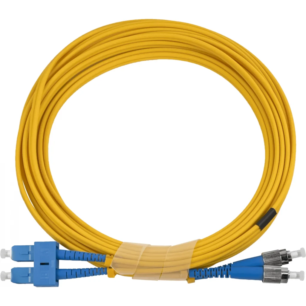 Imagen 1 de 5mt SC-FC MonoModo SM Duplex Jumper Cable Fibra