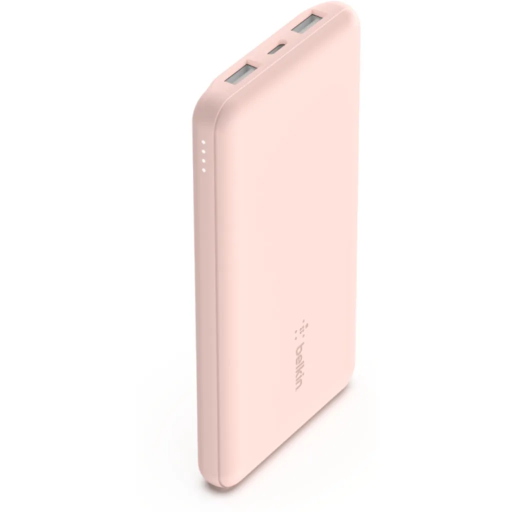 Power Bank Belkin 10.000mAh 18V Interfaz USB-C Salida USB-C 2*USB-A Color Rosado