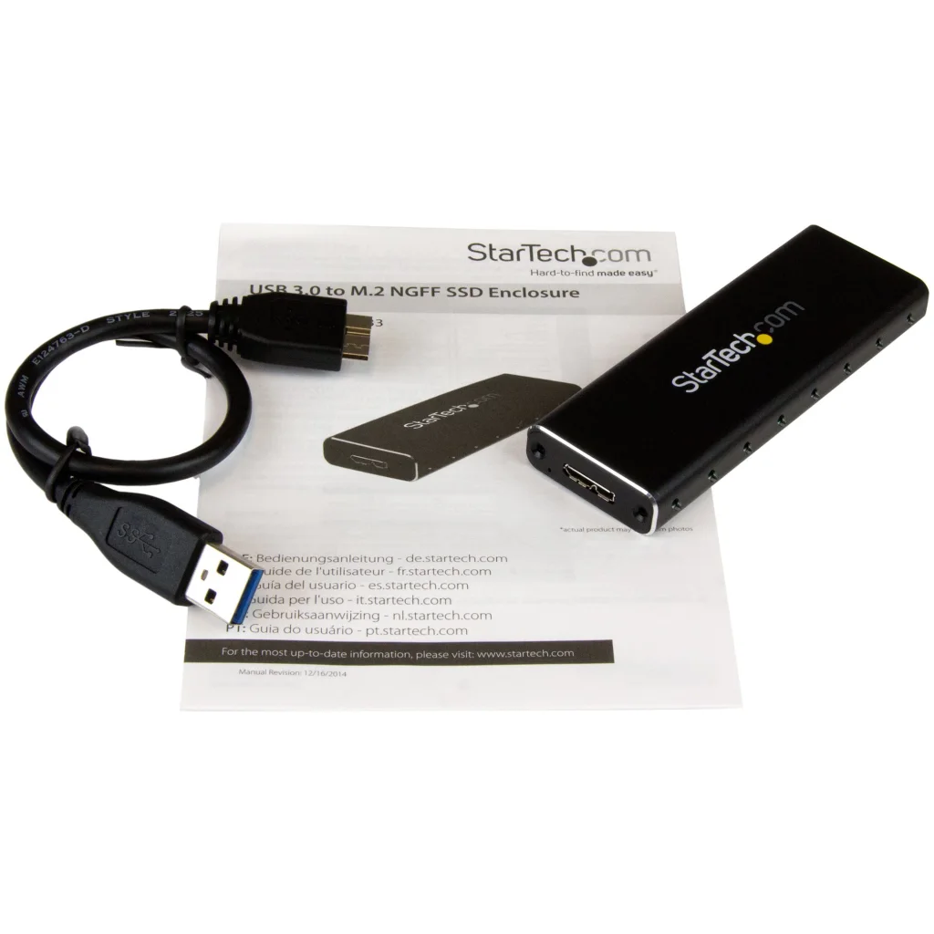 Imagen 5 de Cofre Porta SSD M.2 a USB3.0 NGFF Externo color Negro - StarTech