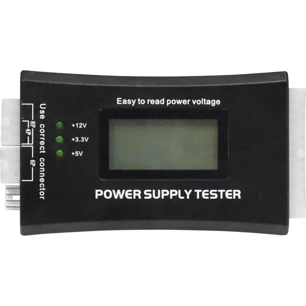Imagen 3 de Tester Digital Fuente Poder para PC ATX BTX ITX 24-PIN SATA-IDE