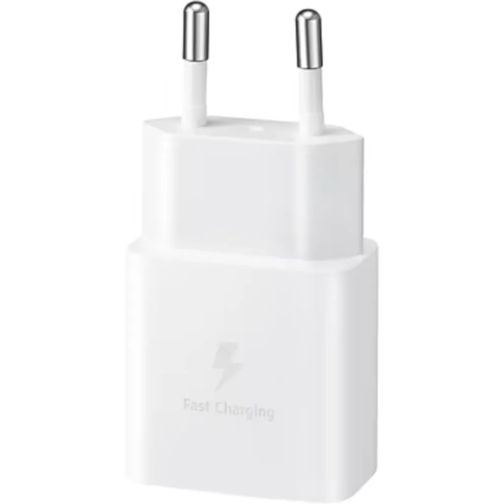 Imagen 2 de Cargador Celular USB-C 15W Carga Rapida con cable 1mt Color Blanco - Samsung
