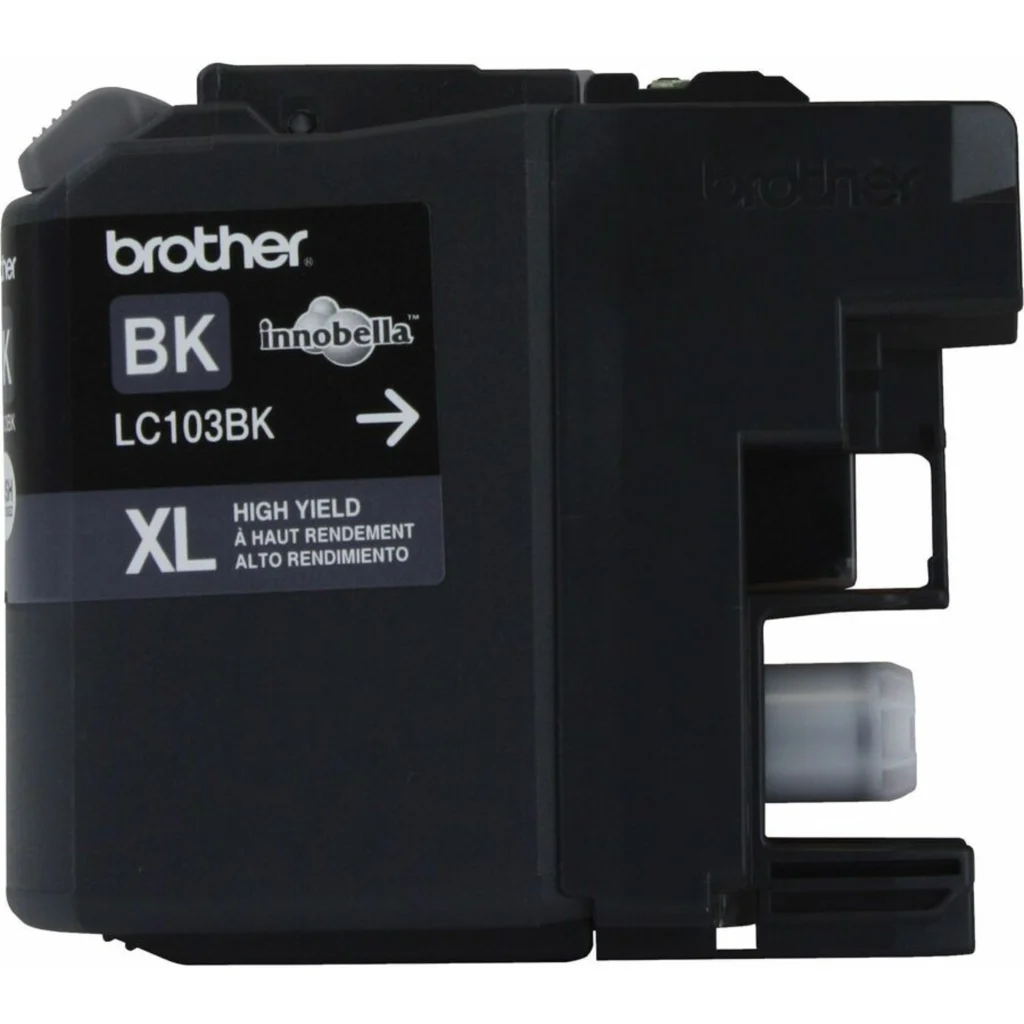 Imagen 3 de Cartridge Brother LC103BK Negro para DCP J152/MFC J245/J285/J450/J4510, 600Pág