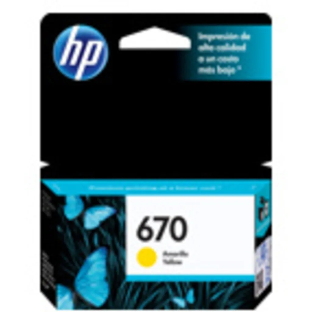 Imagen 12 de Cartridge HP 670 Amarillo Tinta para Imp Deskjet 3525/4615/4625/5525, 300Pág 50g