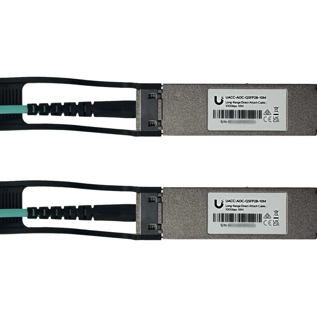Imagen 2 de UI 10mt QSFP28-100Gbps Cable 3mm Fibra-MM Directa AOC-QSFP28-10M
