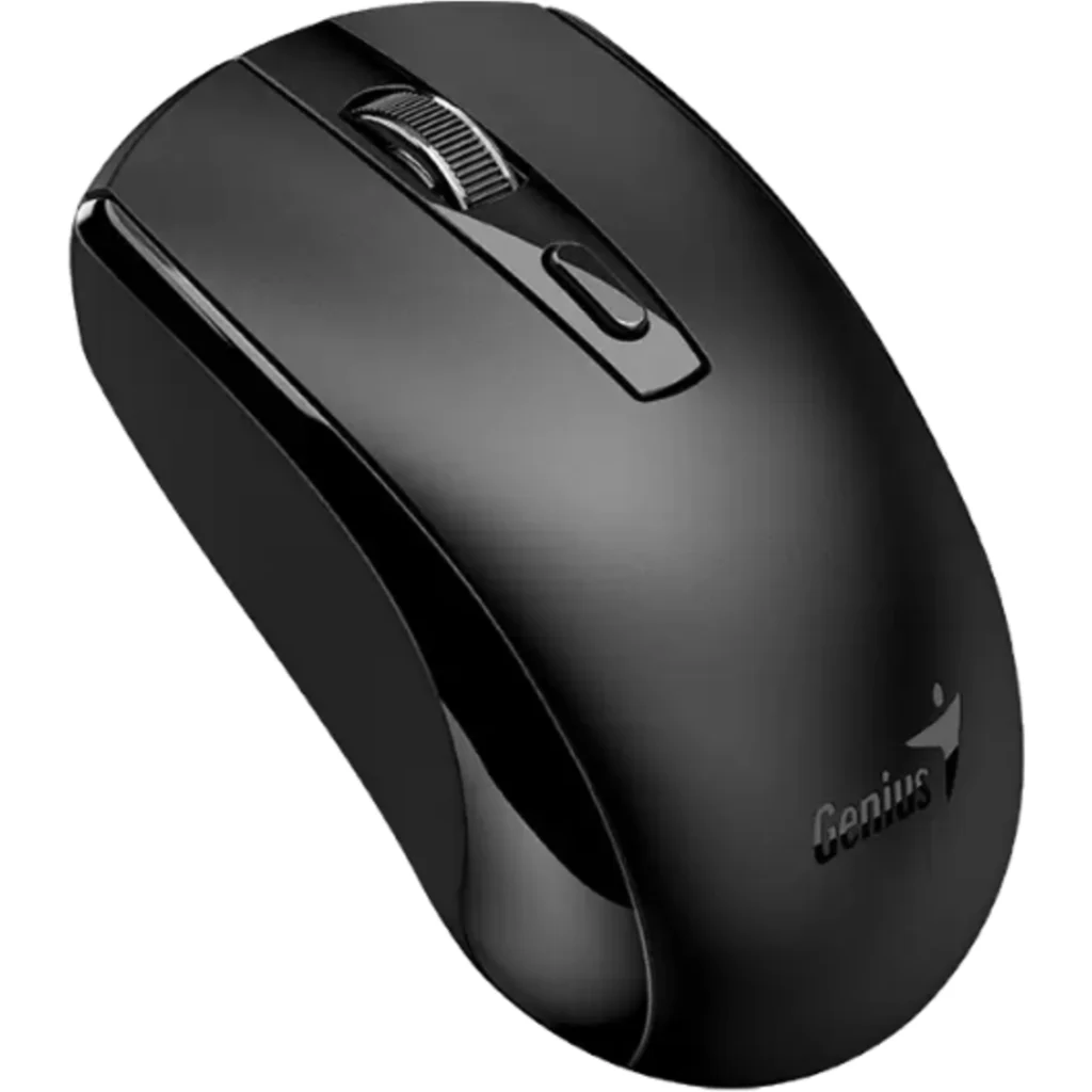 Imagen 1 de GENIUS MOUSE INALAMBRICO 2,4GHZ COPILOT RECARGABLE TYPE-C BLACK-ECO-8150-BK