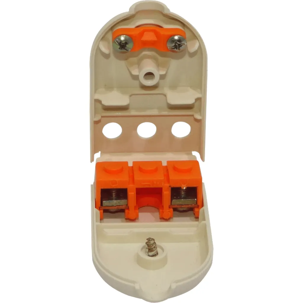 Imagen 2 de KALOP 2P Blanco 10A SEC-60477 Enchufe Macho Volante sin-Tierra KL44400