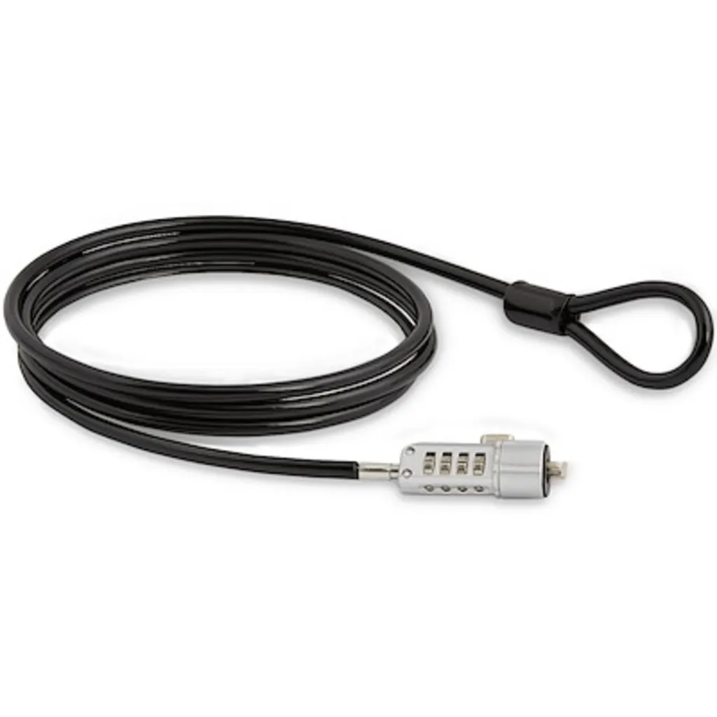 Cable de Seguridad StarTech Candado combinacion 4 Digitos 1.8 mt PC/Laptop Negro