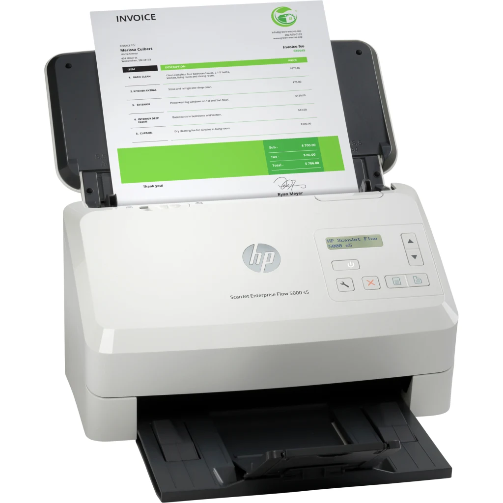 Imagen 1 de Escáner de Escritorio HP ScanJet Enterp Flow 5000 s5 600ppp 65ppm ADF USB3.0