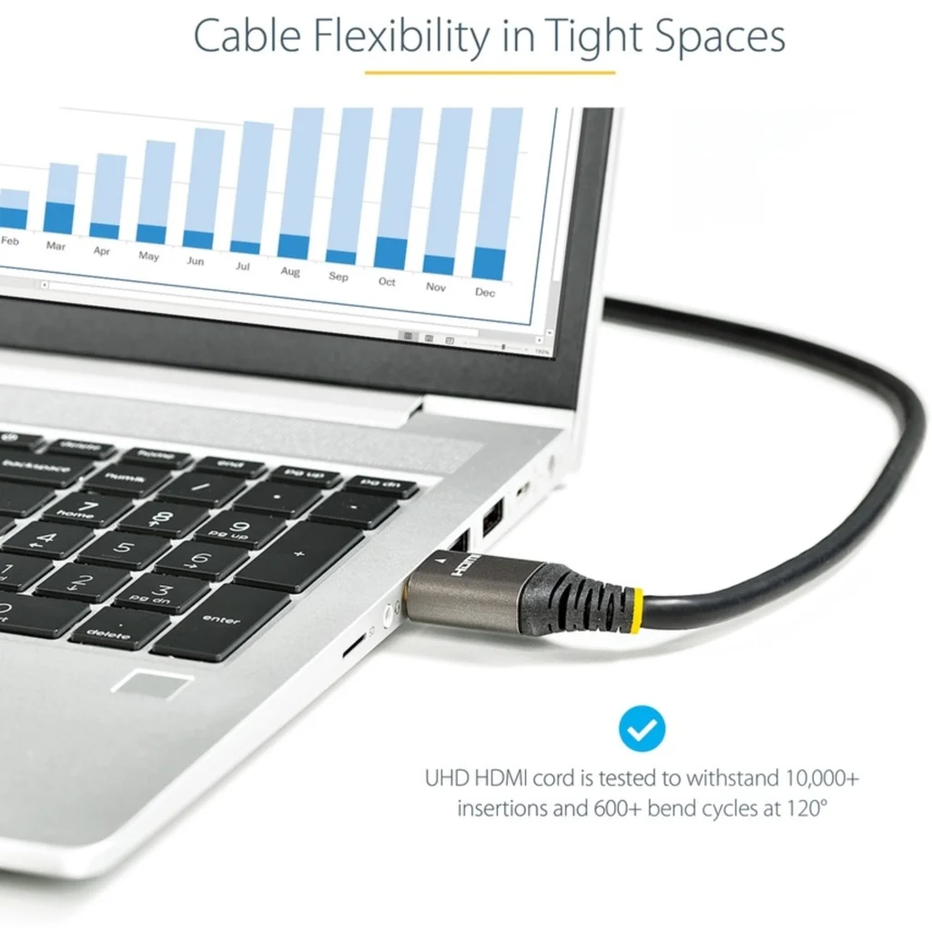 Imagen 8 de Cable HDMI v2.0 M/M 4K 60Hz UHD c/Ethernet HighSpeed Premium Certif 1mt StarTech