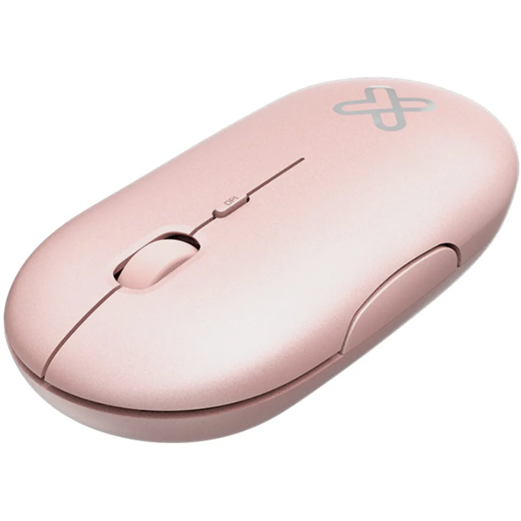 Mouse Inalámbrico KlipX KMW-415PK Óptico 1600dpi 2.4GHz 4 botones USB color Pink