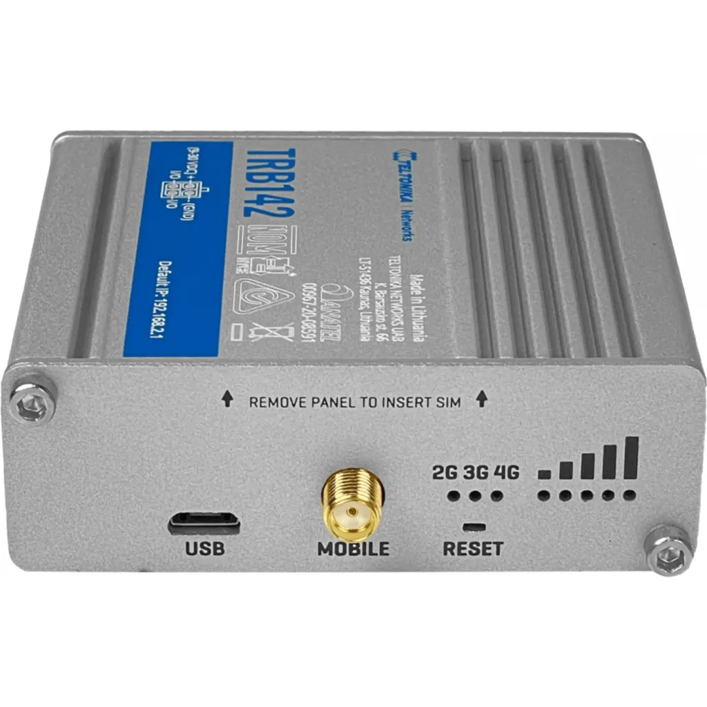 Imagen 5 de Teltonika TRB142 Gateway Celular Industrial Teltonika 2G/3G/4G Cat4 RS232 DI/DO