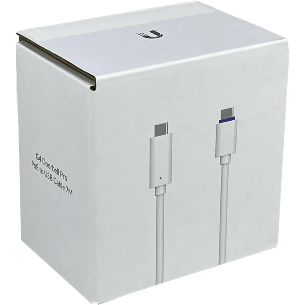 Imagen 1 de UBIQUITI 7mt USB-C-Macho a USB-C-Macho STP p/G4-Doorbell-Pro USB-C