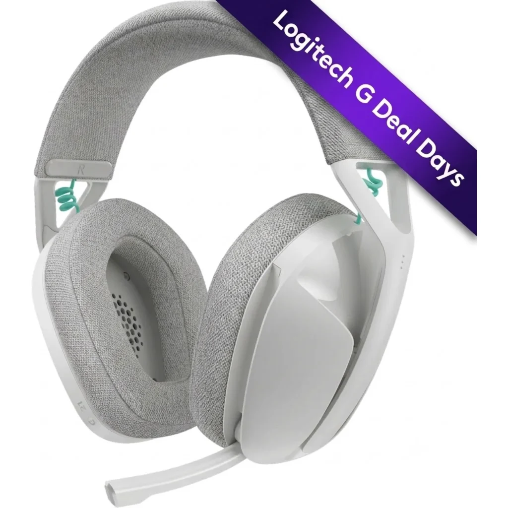 Audífonos Gamer Logitech G321 BT 5.2 USB-C/USB-A Blanco + Soporte