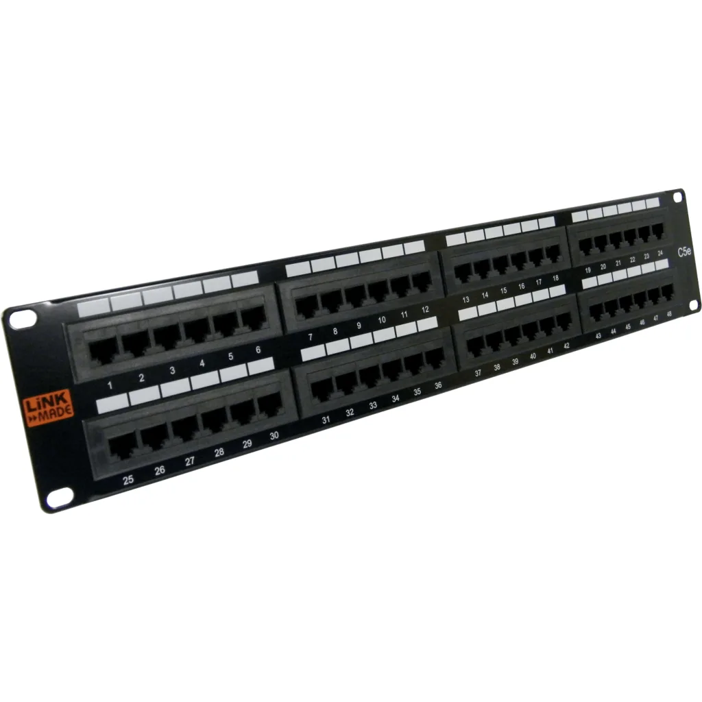 Imagen 2 de LINKMADE 48-RJ45 CAT5E UTP PATCHPANEL 2U UL CERTIFIC