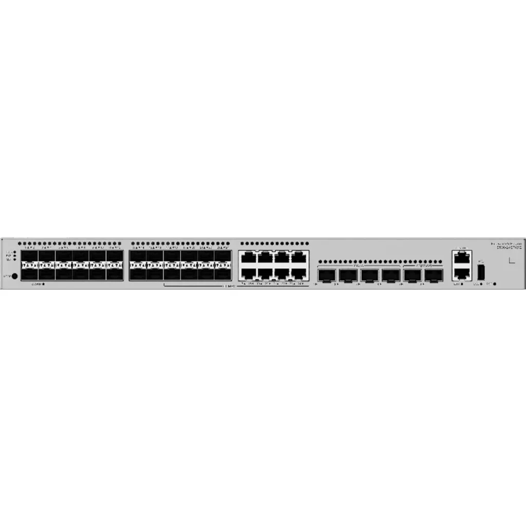 Imagen 3 de S530-24ST4XE. Switch Huawei eKit 24 puertos opticos de 1GE 8 de estos combos en Ethernet 4 Puertos 10GE SFP+ 2 Puertos 10GE Stack dedicados, conmutación de 224 Gbit/s, reenvió de paquetes de 168 Mpps