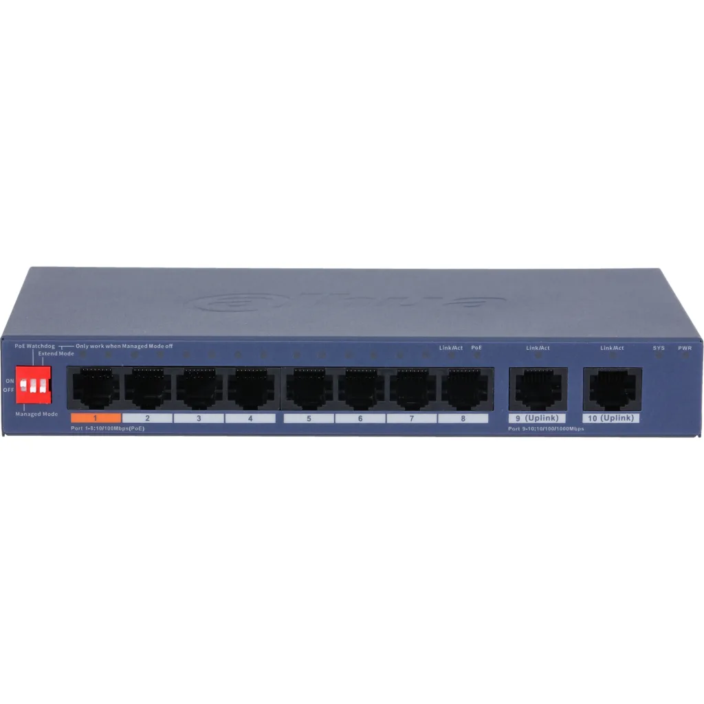 Imagen 1 de Switch Dahua DH-CS4010-8ET2GT-60, 10 Puertos Cloud Managed, 8 Puertos PoE
