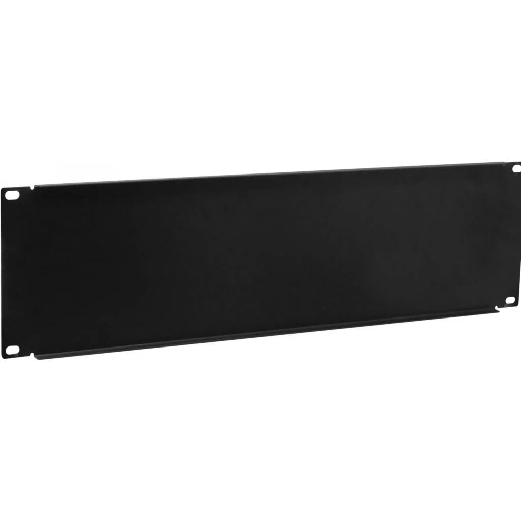 LINKMADE 3U Tapa Cubre Espacio Rack 19 Pulgadas Fierro Negro