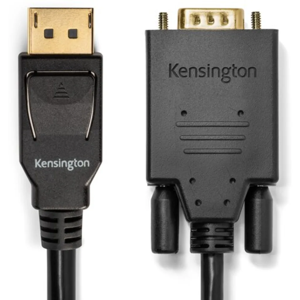 Imagen 17 de Cable Adaptador DisplayPort a VGA M/M hasta 1080p 1.8mts Negro KENSINGTON