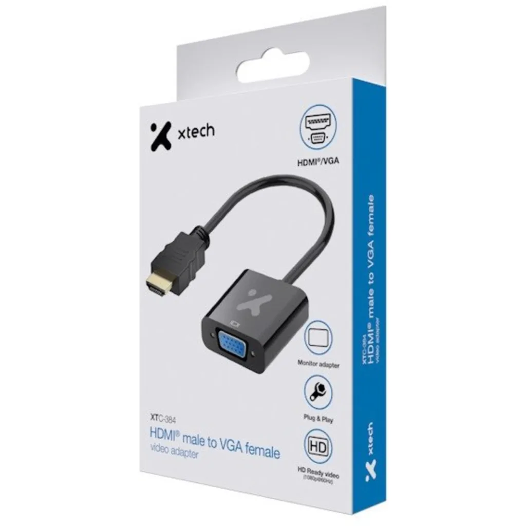 Imagen 3 de Adaptador de Video XTech XTC-384, HDMI Macho a VGA Hembra