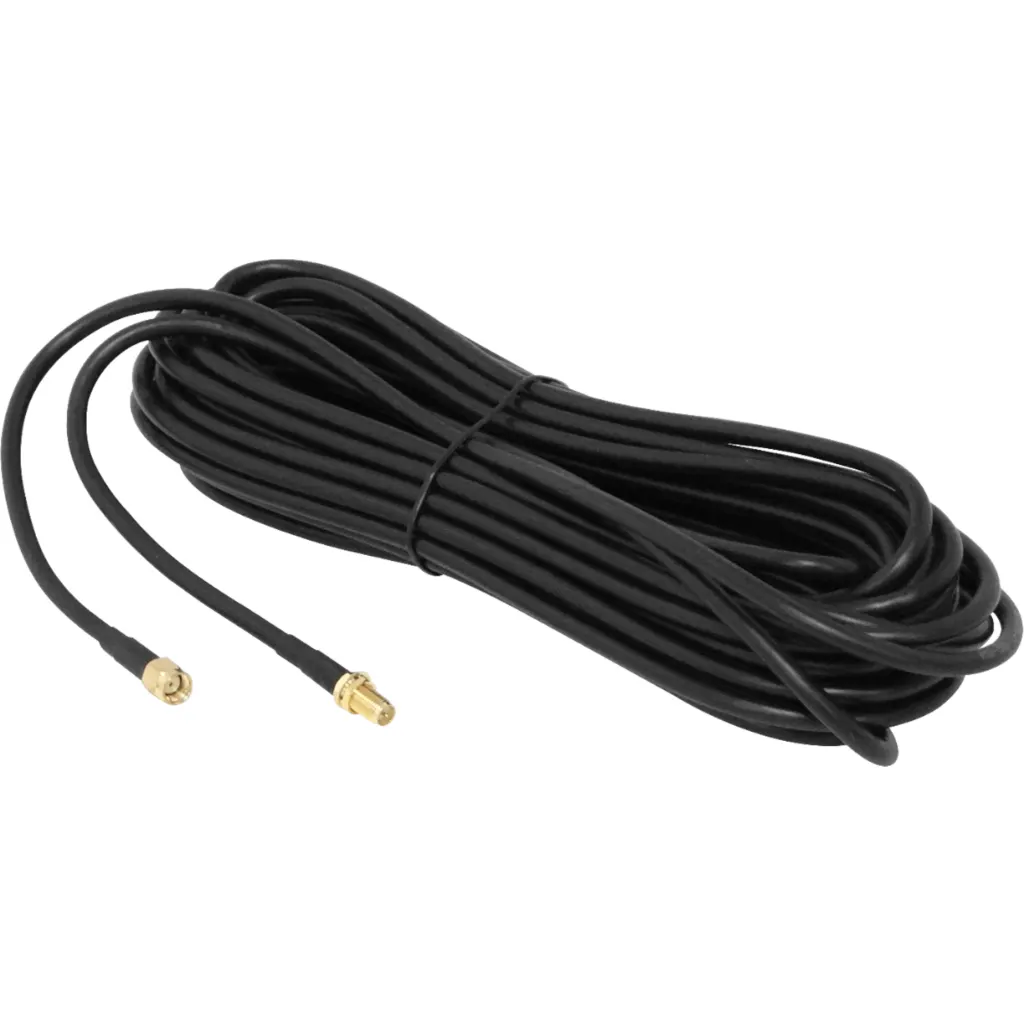 Imagen 1 de Cable Coaxial RPSMA Macho/Hembra 10mts Color negro