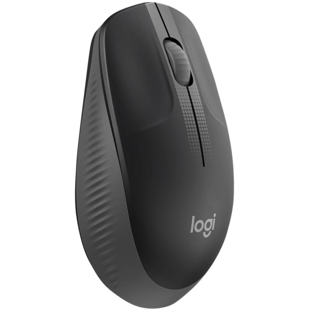 Mouse Inalámbrico Logitech M190 Óptico 1000dpi Ambidiestro 3 botones USB c/Gris