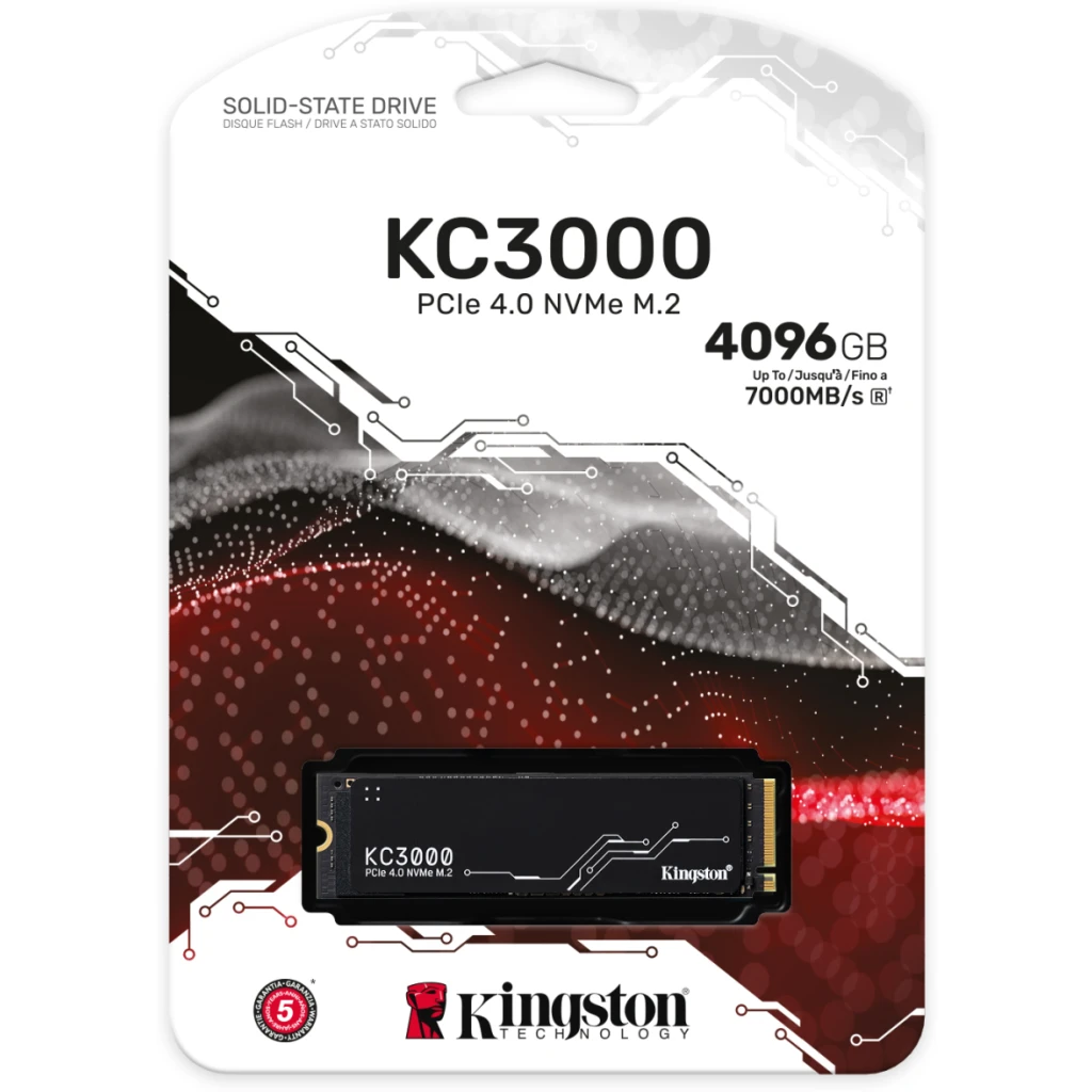 Imagen 3 de Unidad SSD Kingston KC3000 4TB M.2 22*80 PCIe4x4 NVMe Lec7000MB/s Esc7000MB/s