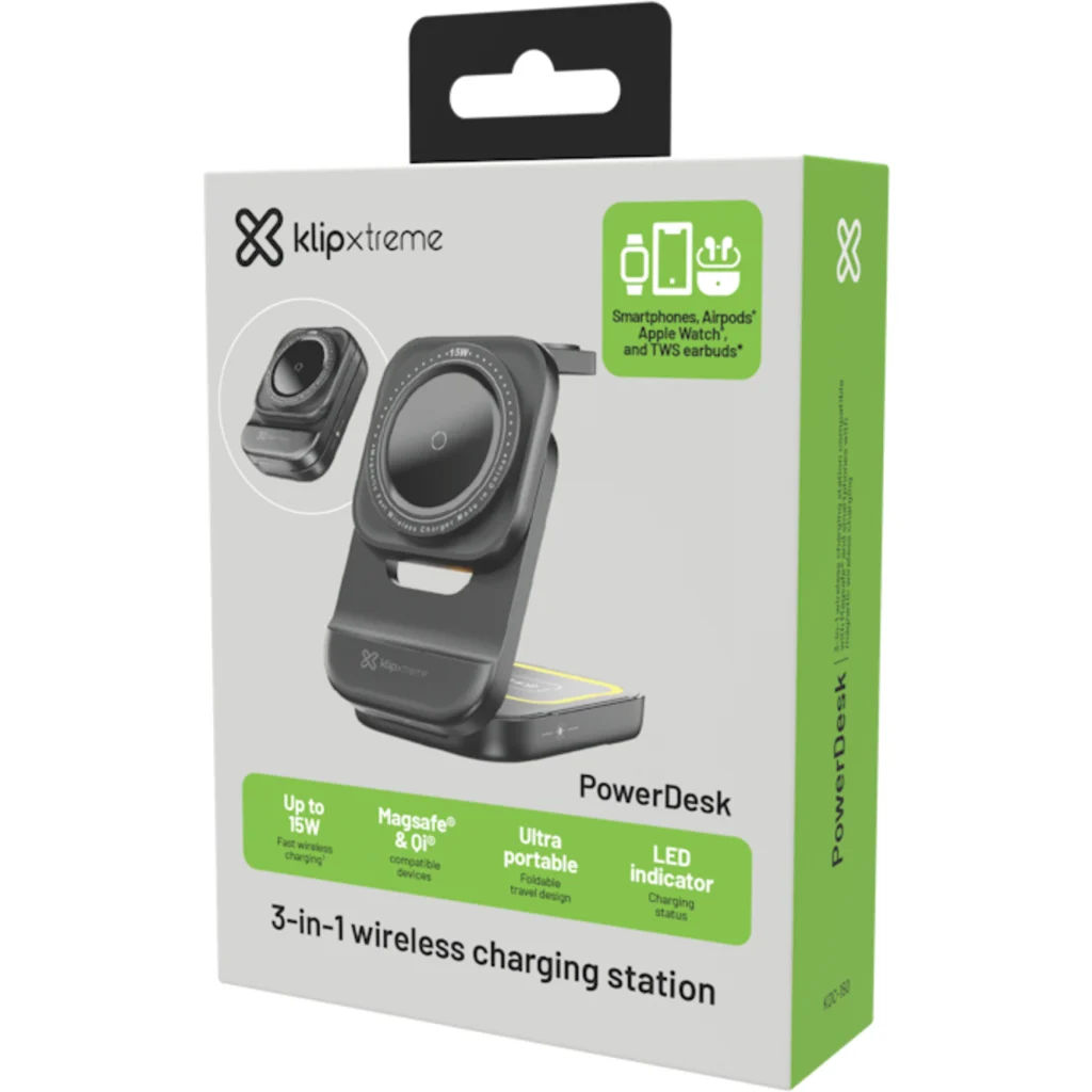 Imagen 9 de Base de Carga Innalámbrica KlipX KDC-150, 15W Soporte Verticl USB-C p/celular