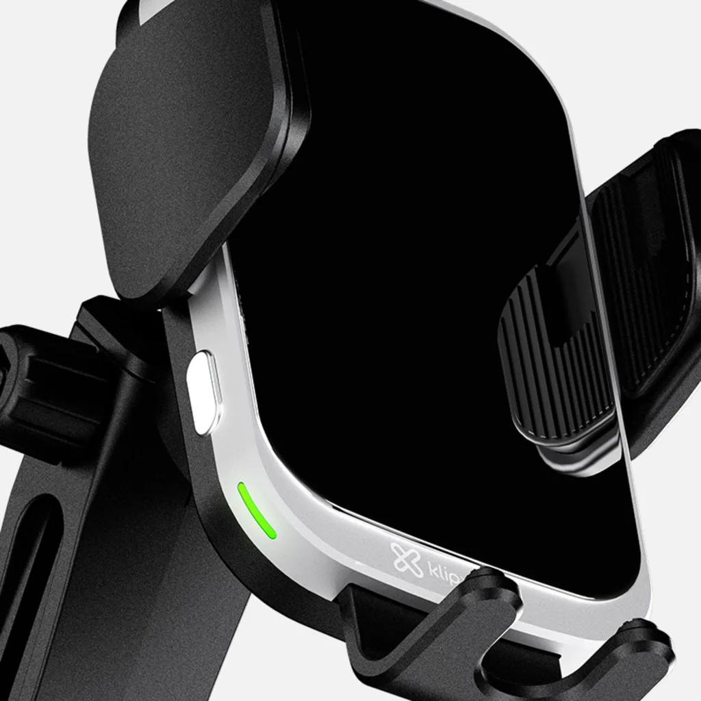 Imagen 10 de Klip Xtreme - Car wireless charging holder - 15 Watt - 24 pin USB-C - Cellular phone - Wireless - Para Smartphones - Automatic