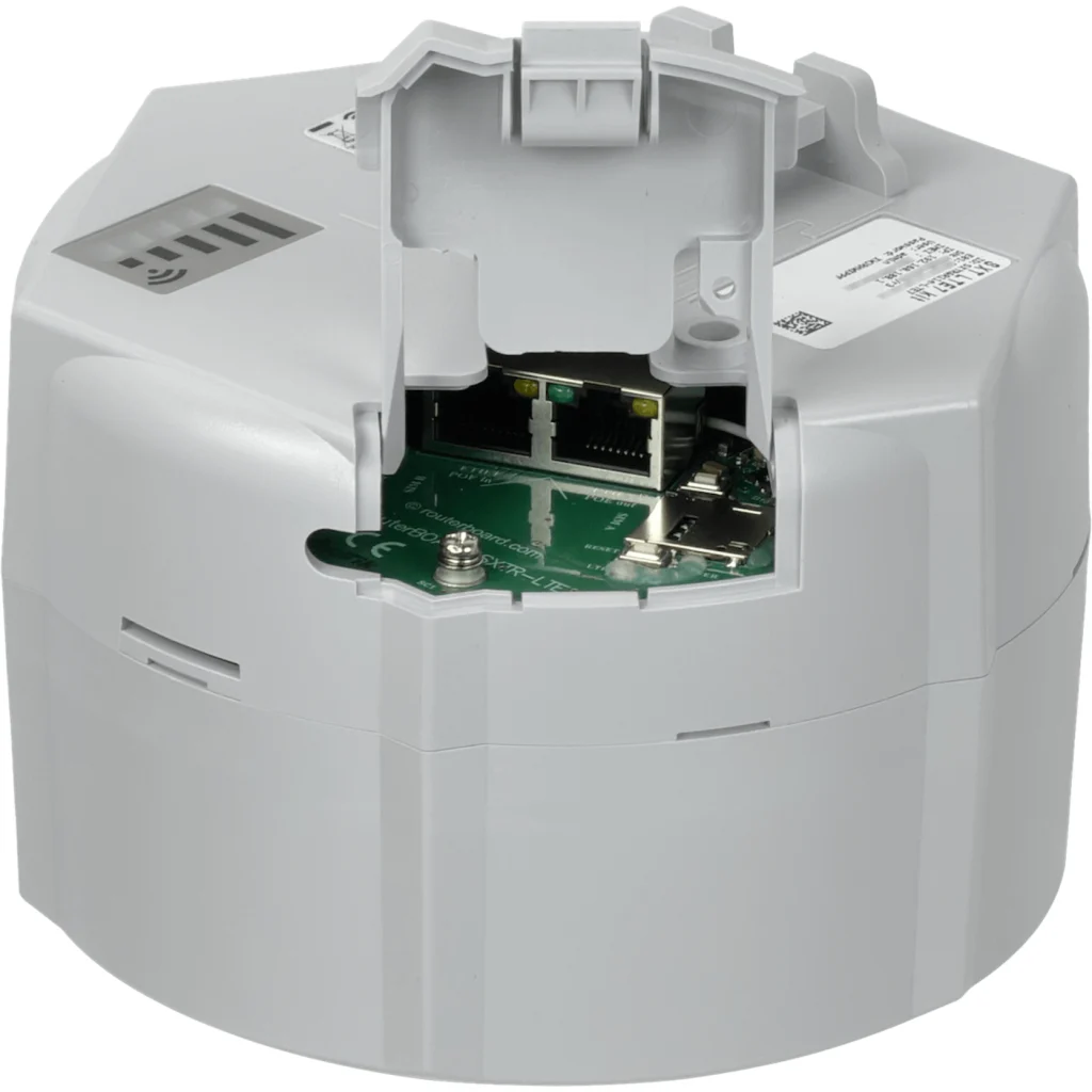 Imagen 1 de MIKROTIK CAT7 9dBi 300/100Mbps 3G 4GLTE 2-Sim 60o 2-100(af) L3 no-WiFi