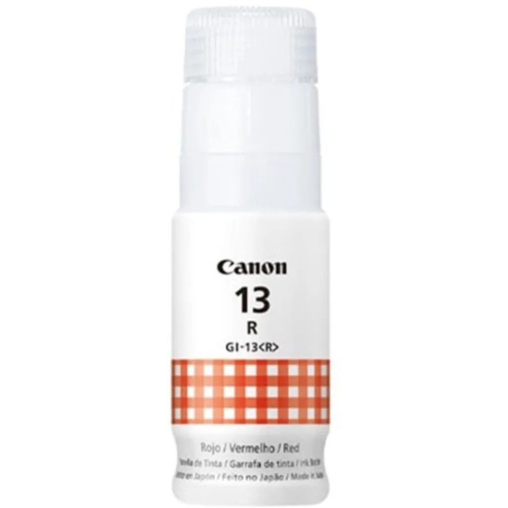 Botella de Tinta Canon GI-13 ROJO para Pixma G510 Pixma G610, 60ml
