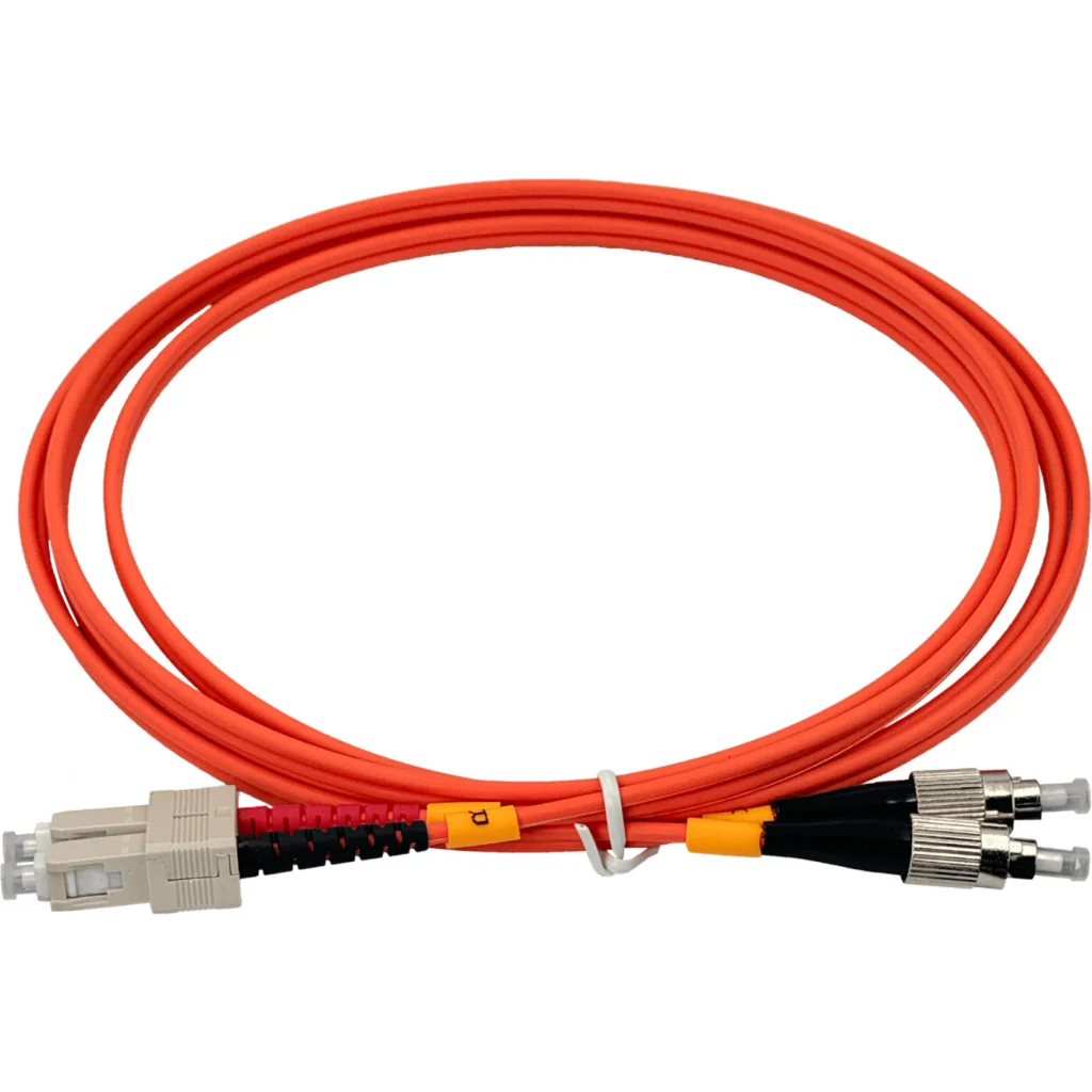 2mt SC-FC OM1 MultiModo MM Duplex Jumper Fibra 62.5/125um LSZH 