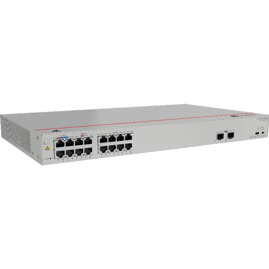 Imagen 2 de S110-16LP2SR. Switch Huawei eKit 16 puertos PoE+ 10/100/1000Base-T 2 Puertos 1GE SFP capacidad de conmutación de 36 Gbit/s capacidad de reenvió de paquetes de 26.78 Mpps