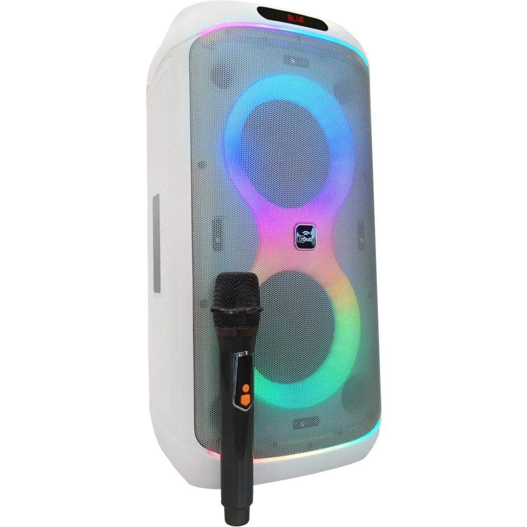 Imagen 1 de MLAB PARLANTE FLAMING PARTY BASS 6,5" x 2 MICROFONO INALAMBRICO W