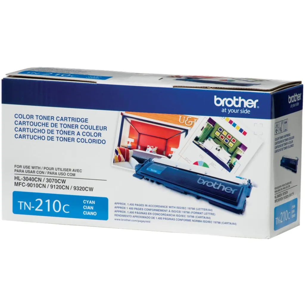 Imagen 6 de Toner Brother TN210C Cyan para Imp Láser HL3040CN HL3070CW MFC9120 1400 Páginas