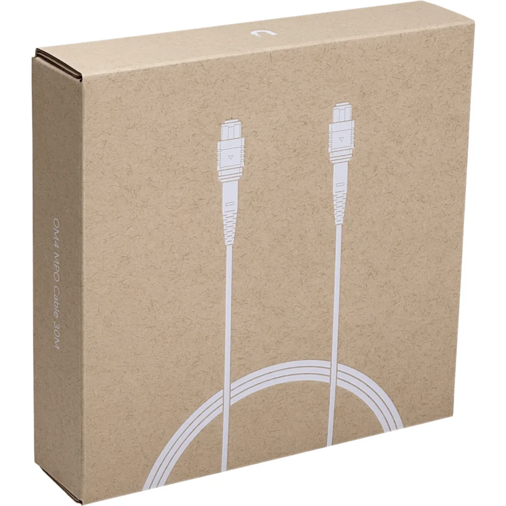 Imagen 2 de UI 30mt MPO-MPO 12-Fibras Type-B OM4 Multimodo MM Jumper Fibra LSZH