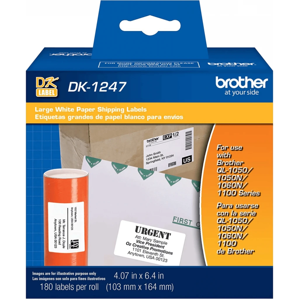 Imagen 1 de Brother DK-1247 - Etiquetas de papel para impresor