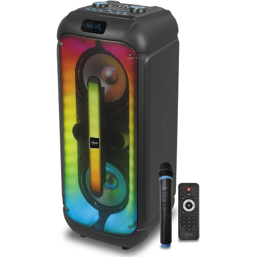 Imagen 1 de MLAB PARLANTE FLAMING SPACEWALKER 8"x 2 MICROFONO INALAMBRICO