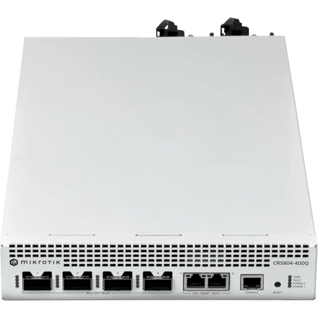 Imagen 3 de MIKROTIK 4-400G 2-10G QSFP56-DD SFP56 Switch 2-220Vac