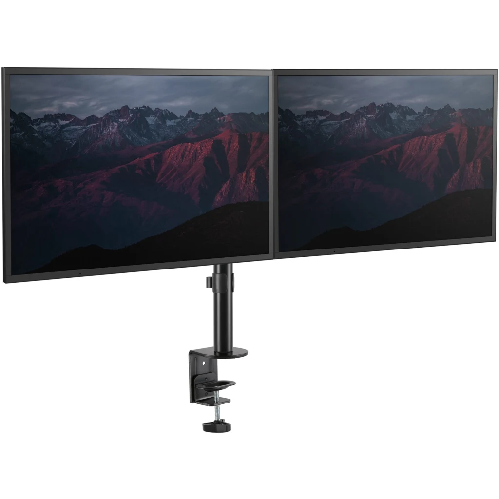 Imagen 5 de StarTech.com Brazo de Soporte para Monitor - Articulado - de Aluminio - para Monitores VESA de hasta 32IN - con Dos Brazos Giratorios - Mount para 2 monitores (brazo ajustable) - aluminio - negro - tamaño de pantalla: hasta 32" - montable en escritorio