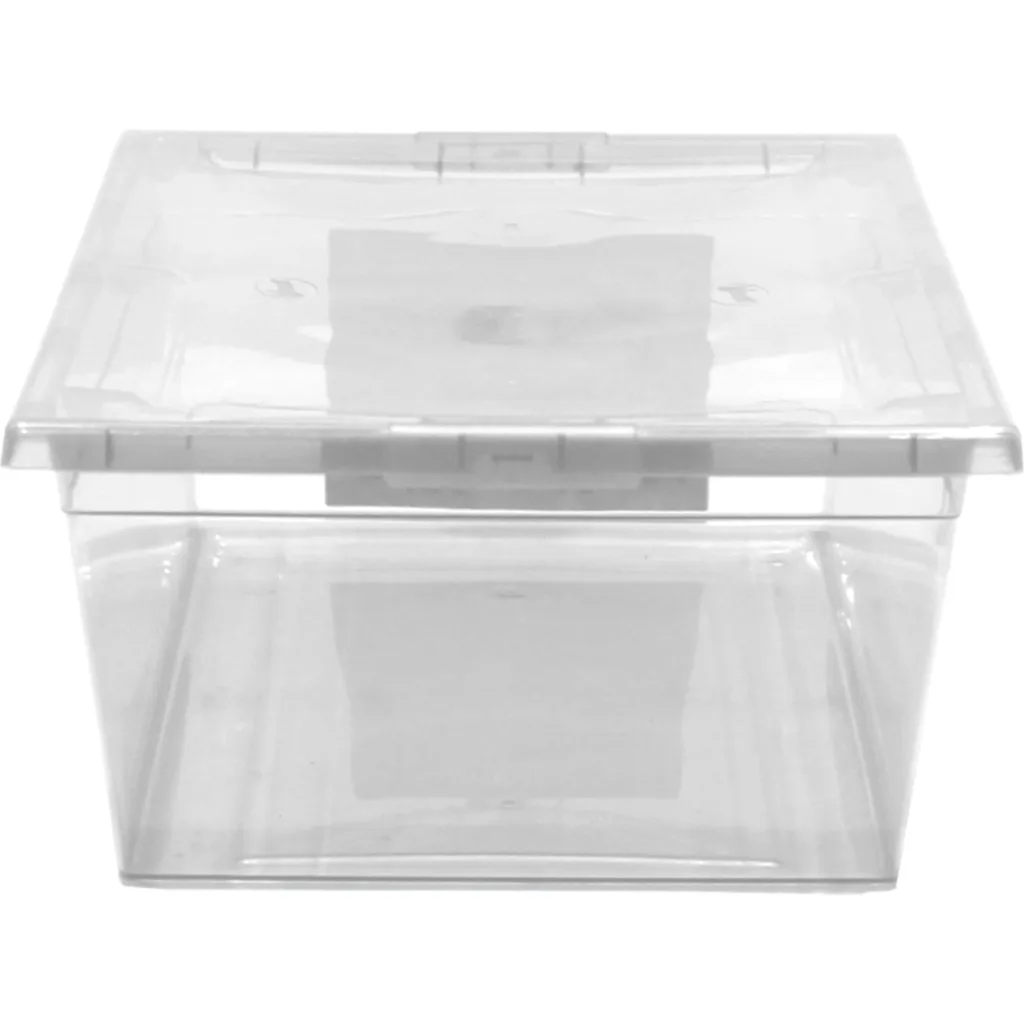 WENCO Caja c/Tapa 6Lts Transparente 21x34cm 11cm-Alt Rectangular