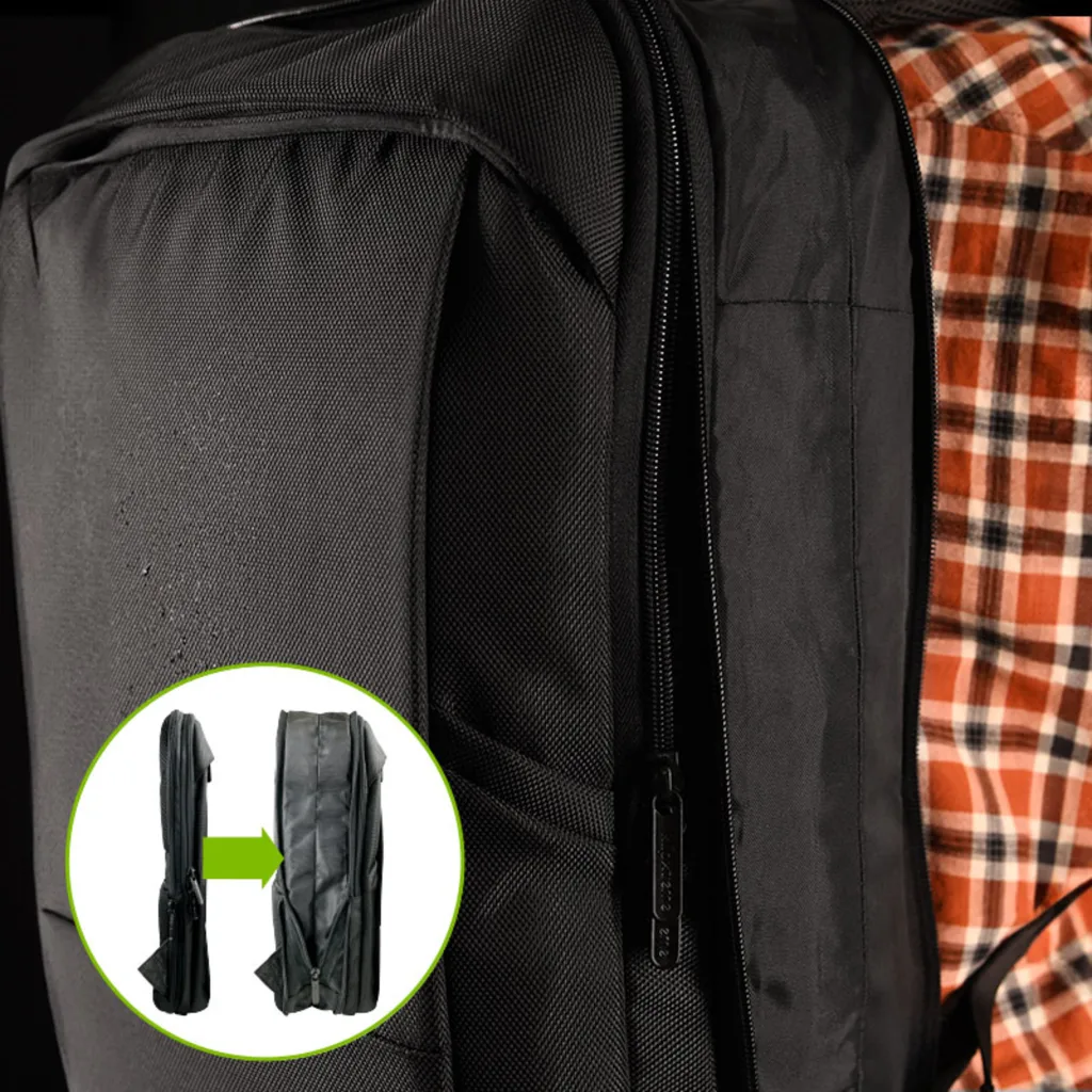 Imagen 8 de Mochila KlipX XpandPack para Notebook 15.6" Polyester Resistente agua Color Negr