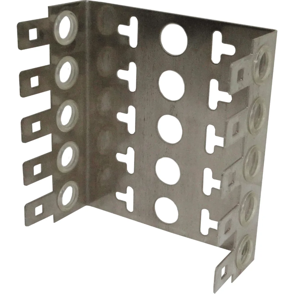 Imagen 1 de 50-Pares 22mm 5-KRONE Soporte Metalico Base 5-Regletas