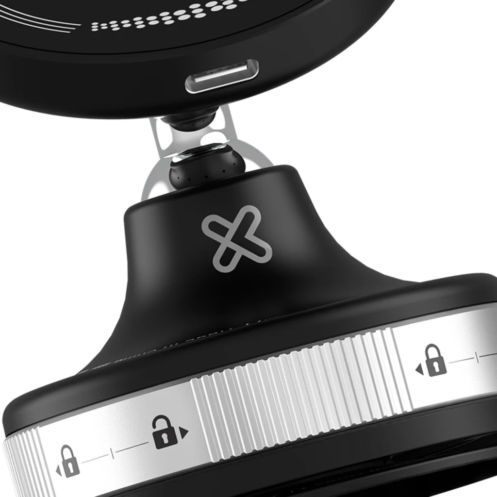 Imagen 9 de Klip Xtreme - Car wireless charging holder - 15 Watt - 24 pin USB-C - Cellular phone / Wireless earbuds / Apple AirPods / Apple Watch - Wireless - Para Smartphones - Vacuum Articulated